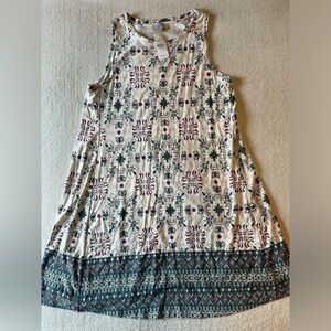 NWT LOFT sleeveless stretch dress, approx knee length. Women M. Blue Purple